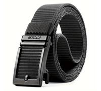 TEMU Cinturón de carraca para hombre, cinturón táctico, cinturón de golf de malla de nailon con hebilla deslizante automática.