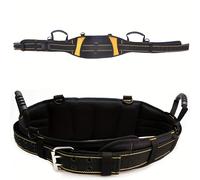 TEMU Cinturón de Herramientas para Electricista con Acolchado Profesional, Soporte Lumbar, Espuma Gruesa, Asa de Transporte, 4 Ganchos D-Ring, Estilo Casual, Hebilla de Aleación, Panel de Fibra -