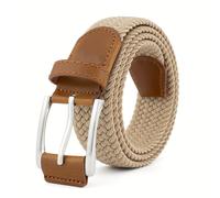 TEMU Cinturón de lona de nylon al , casual y transpirable, con hebilla de aleación de , estilo retro trenzado