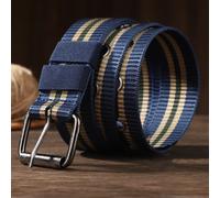 TEMU Cinturón de nailon multiagujero con hebilla de pin para , ideal para uso casual al y jeans