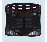 TEMU Cinturón de protección de cintura delgada con malla de , cinturón de protección de cintura ensanchado, cinturón de soporte con placa de acero, cinturón de plástico unisex