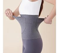 TEMU Cinturón térmico de soporte lumbar para hombres y mujeres, con bolsillos para proteger el abdomen del frío y el escalofrío, diseñado para ser delgado, sin costuras y transpirable con elasticidad.