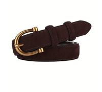 TEMU Cinturón Vintage de Color /Lima (Similar a un Lychee) - Marrón, Ajustable y Fácil para Jeans, Vestidos, Pantalones: Cinturón Casual o Elegante Ideal para , Fiestas e Uso Diario (, No Lavar)