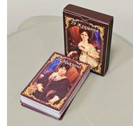 TEMU Clásica Realista de Lenormand 9*6 cm, 40 Cartas Medievales en Ruso