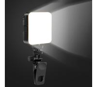 TEMU Clip de luz LED blanca para teléfono, carga USB, anillo iluminador portátil para selfies, videollamadas y transmisiones , luz de relleno para cámaras móviles, ring light para fotos y videos
