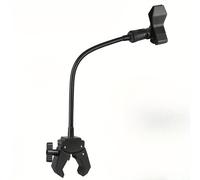 TEMU Clip de Micrófono Ajustable con Cuello de Curvado de 180° y Conector XLR, Soporte Antigolpes de Manguera Metálica Fuerte para , Conferencias y Ponencias -