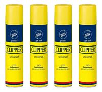 TEMU Clipper - Lata de 300 ml de Gas Universal para Mecheros | Reutiliza Tus Encendedores con Gas (4 uds)