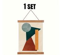 TEMU Clips magnéticos de madera para pósteres, marcos magnéticos para colgar lienzos y fotos, set en rollo DIY, magnético para en , decoración mural