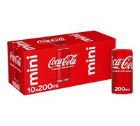 TEMU Coca-Cola Sabor Original - Paquete de 10 * 2 Mini Latas, 200 Ml Total 20 Latas - Coca-Cola Zero Sabor Refrescante Cola - Paquete de 10 * 2 Mini Latas, 200 Ml Total 20 Latas