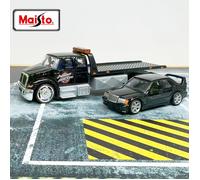 TEMU Coche de juguete Maisto con plataforma + coche pequeño, coche remolque, coche , juguete para niños, juego de modelos de coches de aleación, regalos de para niños, sorpresa de