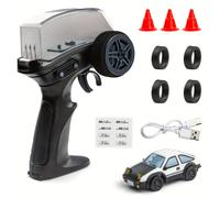 TEMU Coche RC Mini a - 4WD de Velocidad con Neumáticos Intercambiables de /Carrera, LED Parpadeante de , Motor Potente y de / Velocidad para Niños y Niñas - Coche RC