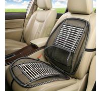 TEMU Cojín de Asiento para Auto de Ratán, Colchoneta Refrescante Transpirable para Verano, Juego Universal con Respaldo y Soporte Lumbar para Silla de Oficina