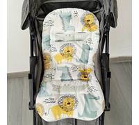 TEMU Cojín de Asiento para Niños Reversible y Ultradulce con Diseño - Transpirable y Forrado en Algodón, para Vehículos Infantiles, , y Duradero para Largos Viajes, Fundas de Asientos de Coche