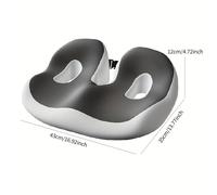 TEMU Cojín de asiento transpirable que la presión con relleno de recuperación lenta, diseño ergonómico curvado, adiós al dolor por estar en el trabajo