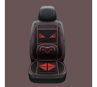 TEMU Cojín de cuentas de madera X935 para asiento individual, , para camiones y autobuses, soporte lumbar transpirable para coche, universal para sillas de oficina