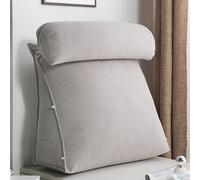 TEMU Cojín De Lectura Con Cuña De Chenilla Para Cama, Cojín Grande Para Respaldo, Almohada De Tatami, Cojín De Sofá Con Forma De