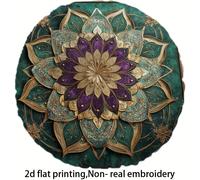 TEMU Cojín de Meditación Bohemio con Estampado de Mandala y - Relleno de Microfibra y Adecuado para Yoga, Sentarse Zen, Decoración - Almohada para Silla Zen Lavable a Máquina