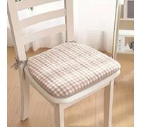 TEMU Cojín de Silla a Cuadros , Antideslizante, de Asiento Cómoda para Sillas de Comedor, Uso en Todas , Decoración del Hogar, Material de Nailon, a