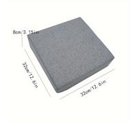 TEMU Cojín para silla de comedor extremadamente - y transpirable en lino, equipado con 4 hebillas ajustables del cinturón asiento, lavable a máquina, fácil cuidado