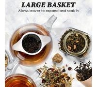 TEMU Colador de Té de Acero Inoxidable 304 - Infusor para Tetera Premium con - Adecuado para Té en , Café y Especias - Diseño Ergonómico - Compatible con Varios Tamaños de Tazas - Accesorio de Cocina