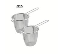 TEMU Colador de Té de Acero Inoxidable - un Filtro de Malla Adecuado para Té Suelto, Café y Especias, un Separador de Té de Metal Duradero, Compatible con Varios Tipos de Tazas, Accesorio de Cocina