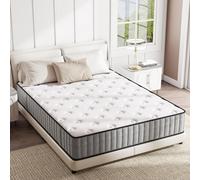 TEMU Colchón Híbrido 140x200 cm - Espuma Viscoelástica con Muelles Ensacados, Firmeza Media, Superficie Transpirable, Diseño Absorbente de Impactos, Colchón en