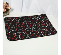 TEMU Colchoneta para Mascotas con Estampado Completo de Huesos y , Ideal para Perros Pequeños
