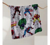 TEMU Colección Autorizada de Héroes Marvel: Una Sola Pieza con -Man, Iron Man, Hulk, Groot, Deadpool y Más. Esta de Lana con Estampado de Dibujos Animados es y , para Todas . Es de Gran Tamaño