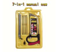 TEMU Colección de sierras 7 en 1, herramienta manual versátil para proyectos, sierras de acero para metal, madera y vidrio, con 6 cuchillas, ideal para aficiones de carpintería y metalurgia