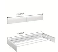 TEMU Colgador Plegable para Toallas - Colgador Invisible de Pared, Ideal para Baño, , , Dormitorio - Metal, Disponible en Negro o (1pc), Colgadores de Secado
