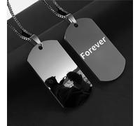 TEMU Colgante personalizado , grabado para con la etiqueta de de pareja, personalizable para incluir y fechas de . Un artículo para , ideal como regalo de aniversario/ para novios/esposos/papás