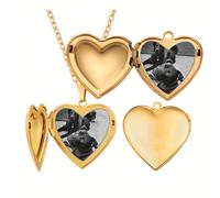 TEMU Collar con colgante de de personalizable con foto de mascota, collar con de fotos de perro, álbum de fotos de perro