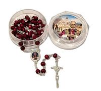 TEMU Collar con Cruz de Estilo Religioso de Moda del , Roma, Italia, con Cuentas de Aleación de 6 mm. Delicado y Compacto, para Creyentes y Entusiastas de . Un Regalo Ideal para Navidad y