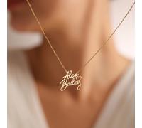 TEMU Collar con de Romántico Dorado Personalizado, Collar con Colgante de para Pareja, Joyería de Boda Elegante, para Ella.