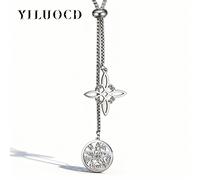 TEMU Collar con Tetragrammaton, y Nudo de Bruja, Cadena Larga, Colgante, , Joyería de Brujería, Regalos para , para Halloween