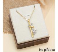 TEMU Collar de acero inoxidable con colgante de pareja abrazada, ideal para uso diario. Joyería festiva y regalo elegante para mujeres