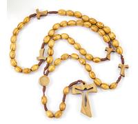 TEMU Collar de Cuentas de Oración de Madera de Cuentas de Madera Combinadas con una Cruz Hueca , a y de un para Adiciones de Imágenes Creativas, Que una Personal, Cuentas de Madera Religiosas Clásicas