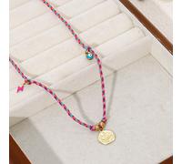 TEMU Collar de mujer con colgante vintage, y dije de chile, a con colorido, ideal para fiestas y uso diario