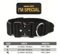 TEMU Collar Grande para Perros Collar Ajustable para Perros Pesados con Hebilla de Metal de Resistencia Collar Táctico Adecuado para Perros Medianos y Grandes