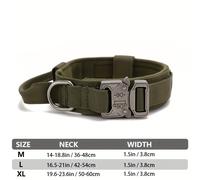 TEMU Collar para Perros Grande Duradero Collar Táctico de Entrenamiento de Resistencia de Nylon para Perros Medianos y Grandes Suministros de Entrenamiento para Perros Labrador