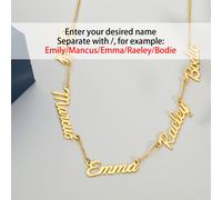 TEMU Collar Personalizado con - Acero Inoxidable 304L - Collar de Miembros de - Collar Multinombre Personalizado - Regalo para de la