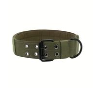 TEMU Collar táctico para perros con hebillas dobles, diseñado para durabilidad y comodidad, ajustable y