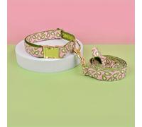 TEMU Collar y correa ajustable para perro, de de , fibra de poliéster, de 5 pies, impresión cara, sin batería, ideal para perros pequeños, para regalos de Acción de Gracias y Navidad