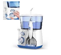 TEMU Combo de Cepillo de Dientes Eléctrico y Irrigador Bucal, Irrigador Oral con de Agua de 800ml, Hilo Dental Bucal, 5 Cabezales de Cepillo Limpiador de Dientes para Viajes y Hogar