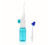 TEMU Combo Portátil de Irrigador Bucal y Cepillo de Dientes - Irrigador Oral Sin Batería con Mango Ergonómico, Limpieza Profunda y Cepillado Interdental, Ideal para Casa y Viajes