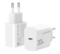 TEMU COMITOK 33W USB C Cargador Rápido | Adaptador de Pared Europeo Compacto para Carga Rápida de 33W Iphone, Ipad - Cargador, Fuente de Alimentación 110V/220V