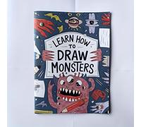 TEMU Cómo Dibujar - Libro de Práctica con Sencillos para Monstruos de Halloween, Ideal como Regalo de Graduación o Navidad, Elección del