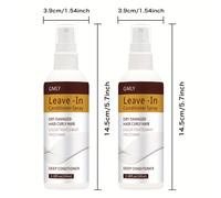 TEMU Compra 1 y 1 - Spray Acondicionador, : Hidratante con Glicerina, Aceite de Argán, , Semilla de Jojoba, Aceite de Coco y Áloe Vera para Todo Tipo de Cabello, Protección contra el 450°F