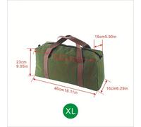 TEMU Compra una herramienta de ancha, una bolsa de lona resistente de capacidad y un almacenamiento multifuncional portátil para llaves, destornilladores, alicates y clavos