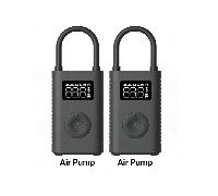 TEMU Compresor de aire eléctrico portátil Xiaomi, inflador de neumáticos de 150 PSI para coches, scooters, bicicletas y pelotas, inalámbrico con sensor de presión digital